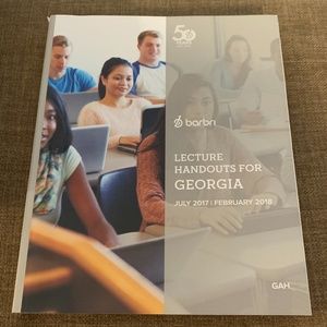 New! Georgia Barbri Lecture Handouts July 2017/18